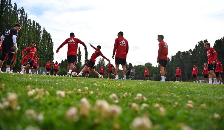 Imagen de Matías Viña tuvo su primera práctica con River