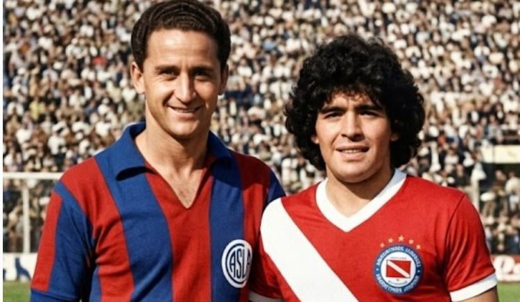 Imagen de El histórico récord que comparten Maradona y José Sanfilippo