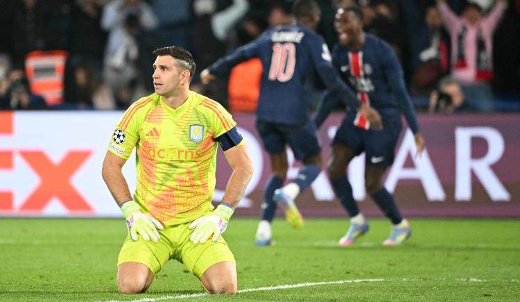 Imagen de Insultos, tres golazos y derrota: Dibu Martínez, protagonista en la caída de Aston Villa en París