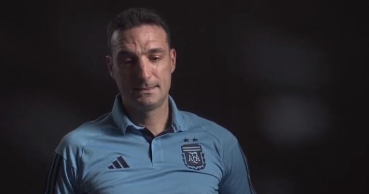 Imagen de Scaloni, emocionado: "Este equipo juega para la gente"