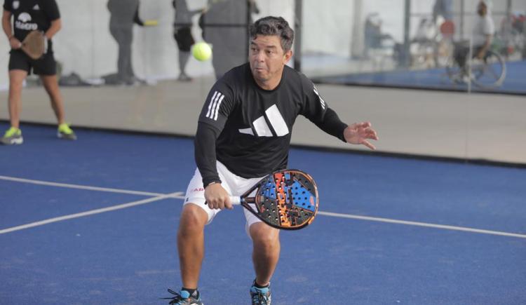 Imagen de Marcelo Gallardo, en el Mendoza Premier Padel: reencuentro con Jorge Brito y ovación