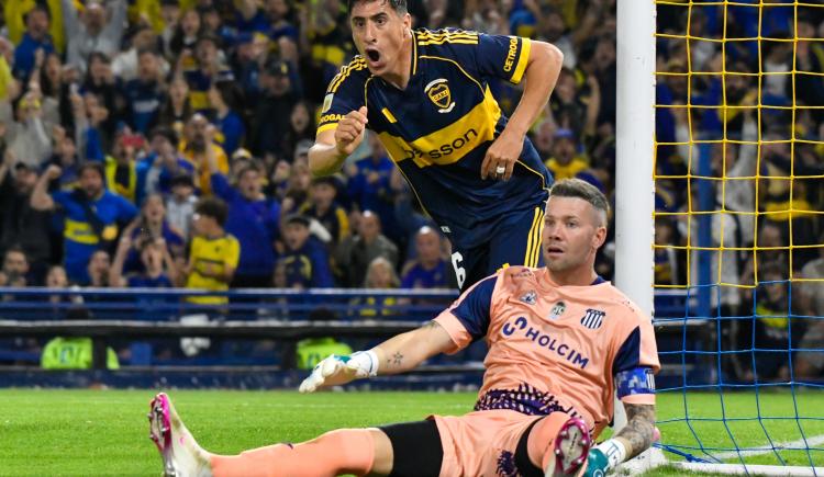 Imagen de Desde el vestuario: el segundo gol de Merentiel contra Talleres