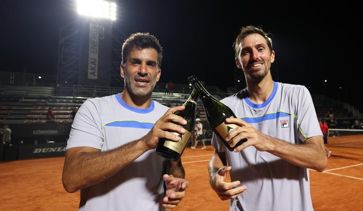 Imagen de Machi González y Andrés Molteni, campeones del Córdoba Open