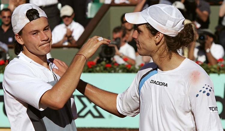 Imagen de Gaudio y Coria, juntos en una exhibición de padel