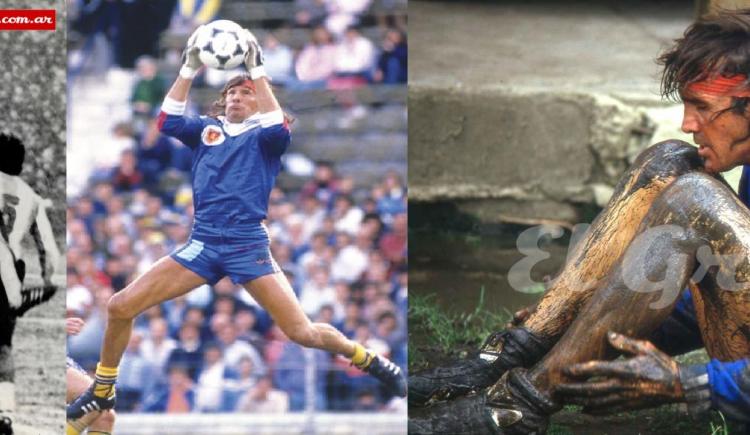 Imagen de 1987. 25 años de Hugo Gatti en el fútbol