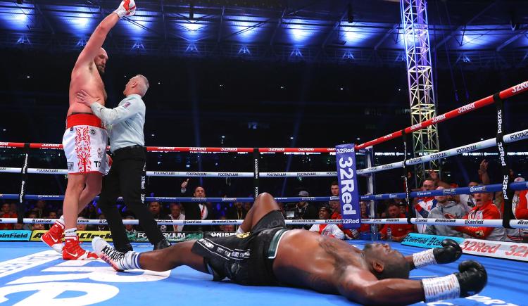 Imagen de Tyson Fury noqueó a Whyte en Wembley
