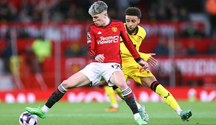 Imagen de Alejandro Garnacho aportó una asistencia en la remontada de Manchester United