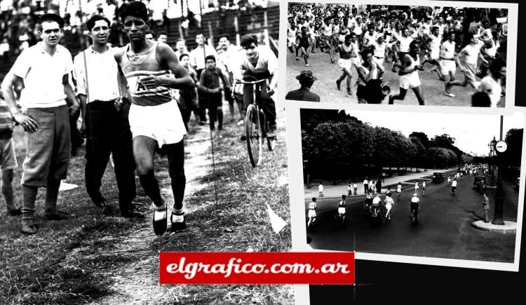 Imagen de 1934. En la retaguardia de la Maratón