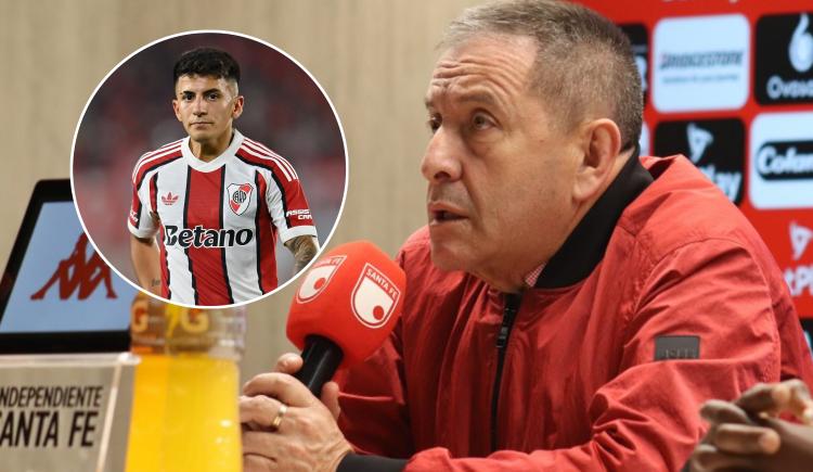 Imagen de El presidente de Independiente Santa Fe chicaneó a River: "Ojalá que Almada..."