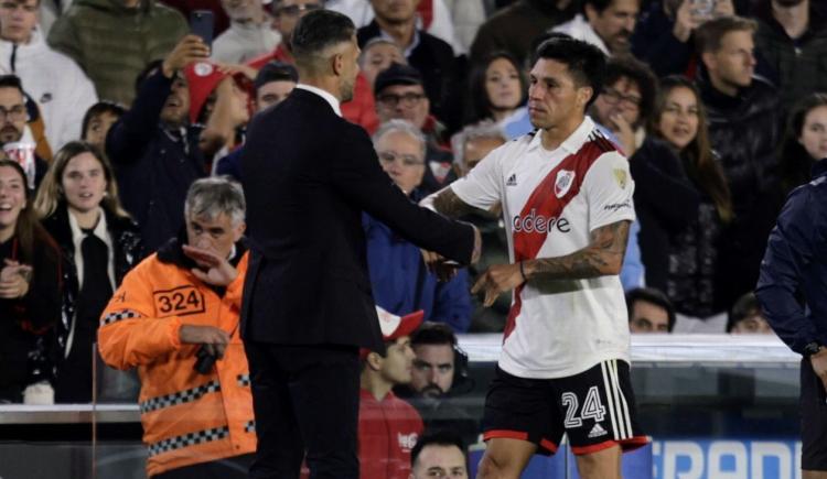 Imagen de Martín Demichelis explicó el cambio de Enzo Pérez en River