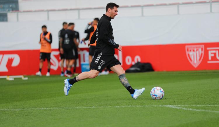 Imagen de La Selección Argentina se entrenó en Bilbao