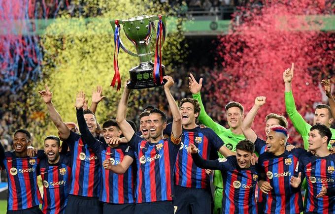 Imagen de Barcelona celebró la Liga en el Camp Nou pese a la derrota con Real Sociedad