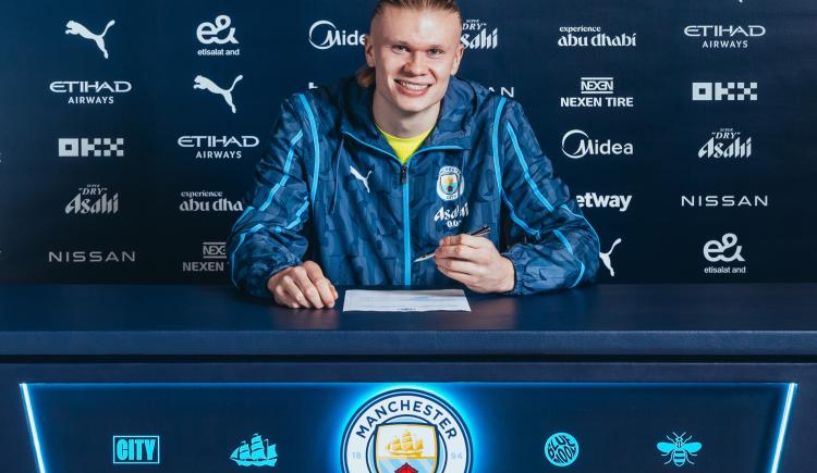Imagen de Histórica renovación de contrato de Erling Haaland en Manchester City