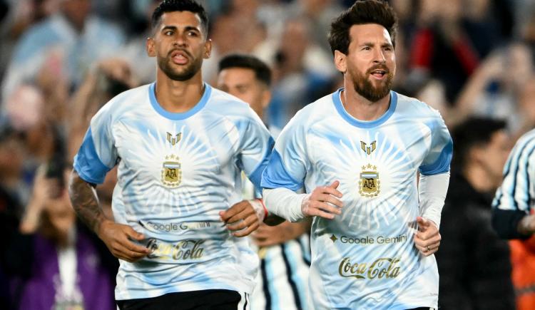 Imagen de Video: la última entrada en calor de Messi con la Selección Argentina