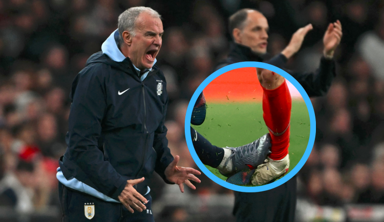 Imagen de ¿Amistoso?: bronca contra Bielsa y planchazo criminal de Araújo, el saldo de Inglaterra - Uruguay
