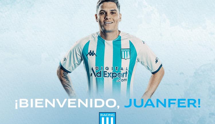 Imagen de Juanfer Quintero fue presentado en Racing: chicana a Boca ¿y a Fernando Gago?