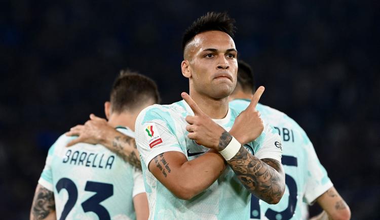 Imagen de Con doblete de Lautaro Martínez, Inter se consagró campeón de la Copa Italia