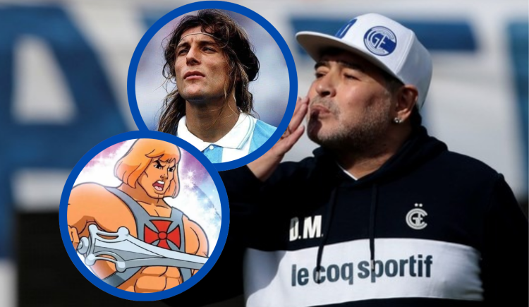 Imagen de Maradona lo dirigió y lo comparó con Caniggia: fue presentado como He-Man en su nuevo club