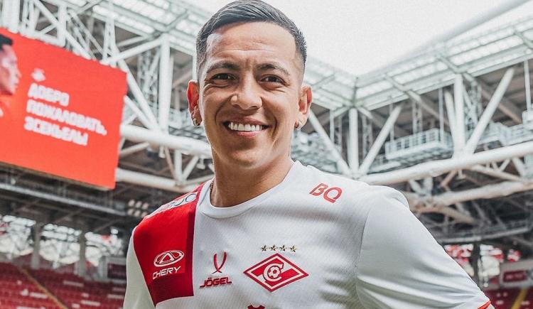 Imagen de En modo ruso: Esequiel Barco fue presentado en Spartak de Moscú