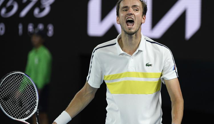 Imagen de ABIERTO DE AUSTRALIA: MEDVEDEV VOLVIÓ A SER UNA MÁQUINA Y SE METIÓ EN LA FINAL