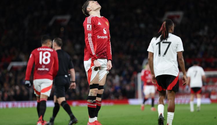 Imagen de Cede la corona: el Manchester United de Garnacho cayó por penales y quedó afuera de la FA Cup