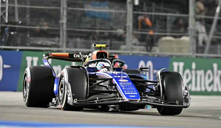 Imagen de Franco Colapinto salió a la pista en Las Vegas y redondeó una gran carrera