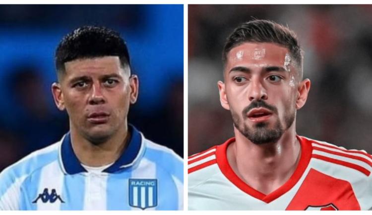 Imagen de Marcos Rojo y Manuel Lanzini, parecidos pero distintos