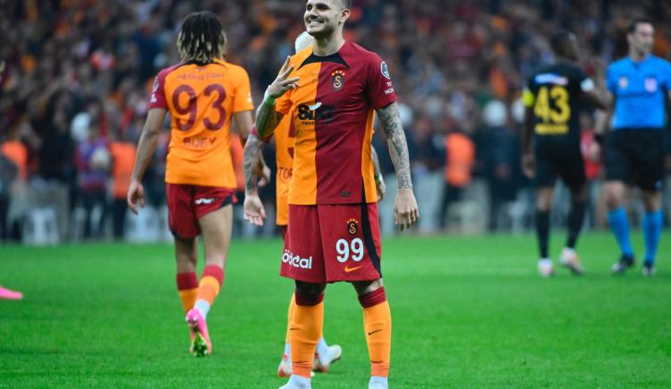 Imagen de Hat-trick de Mauro Icardi en la goleada de Galatasaray