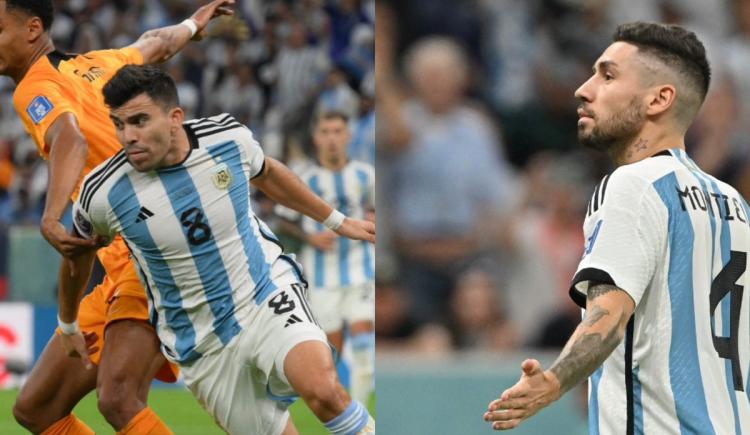 Imagen de Marcos Acuña y Gonzalo Montiel, las bajas de Argentina en semifinales