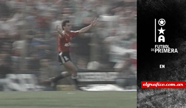 Imagen de 1989. Independiente pasó por arriba a San Lorenzo
