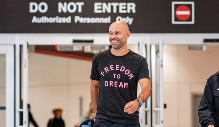 Imagen de Javier Mascherano llegó a Miami para asumir como nuevo entrenador de Inter