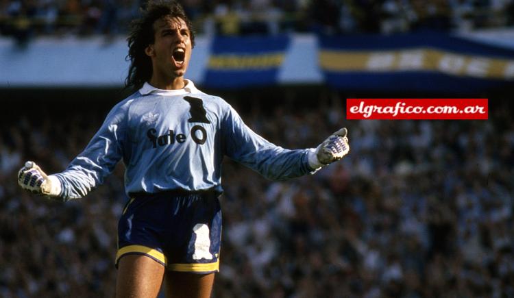 Imagen de 1988. Navarro Montoya: ¨Yo nací para atajar en Boca¨