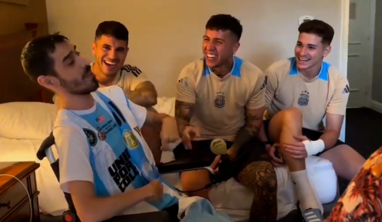 Imagen de El gesto de tres campeones de la Selección antes de la final de la Copa América