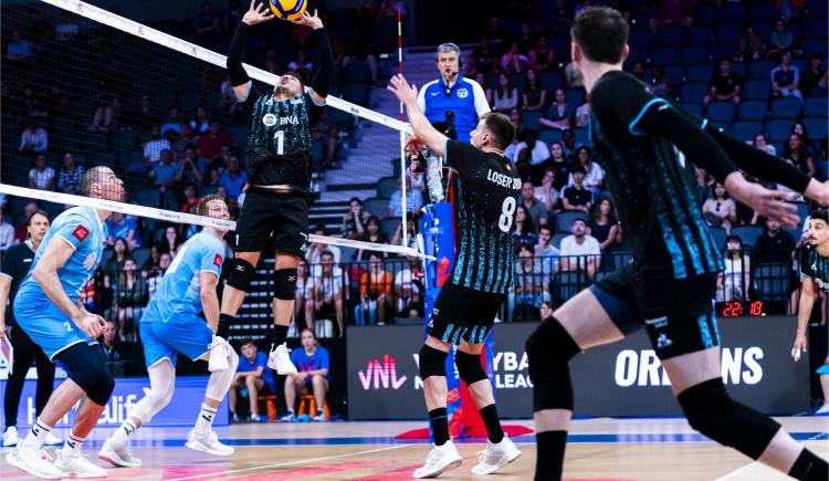 Imagen de Tropezón argentino en la Nations League de voley