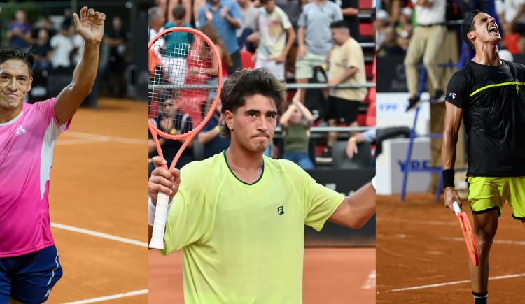 Imagen de Báez, Comesaña y Coria batallaron para superar sus debuts en el YPF Rosario Challenger