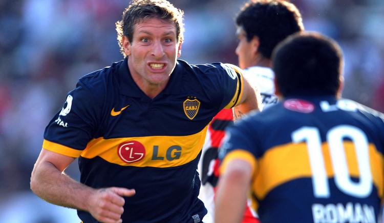 Imagen de Juan Román Riquelme y el recibimento especial para Martín Palermo