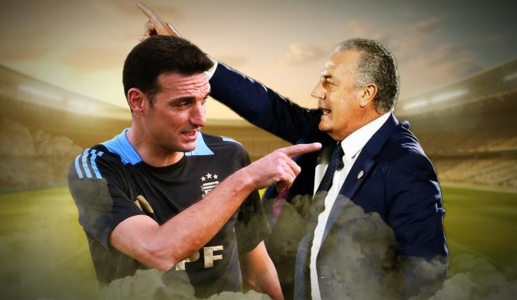 Imagen de Táctica, metáforas, charcos y humedad: el intercambio discursivo entre Scaloni y Alfaro