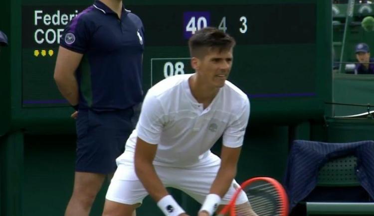Imagen de FEDERICO CORIA SE DESPIDIÓ RÁPIDO DE WIMBLEDON