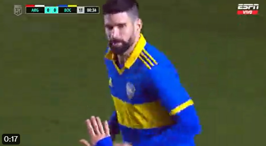 Imagen de El gol de Boca a los 30 segundos anulado por offside