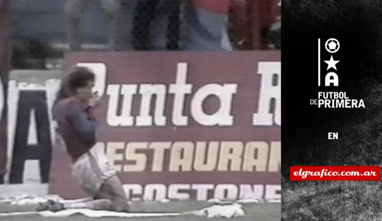 Imagen de 1988. Un gol a lo Blas Armando Giunta