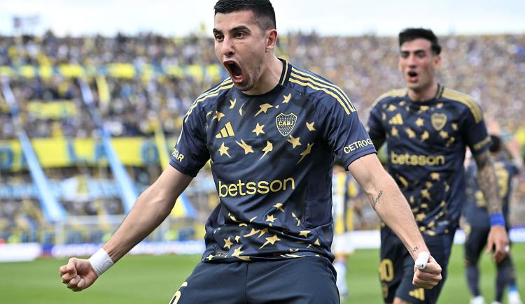 Imagen de El gol de Rodrigo Battaglia en la visita de Boca ante Central