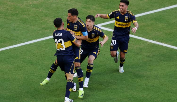 Imagen de Cuántas veces Miguel Merentiel anotó el primer gol de Boca