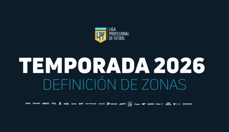 Imagen de La Liga Profesional sorteó las zonas para la temporada 2026