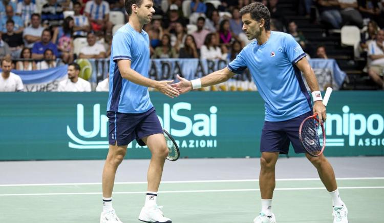 Imagen de El dobles le dio el único punto a Argentina ante Italia