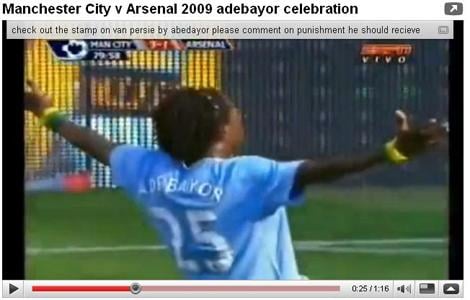 Imagen de Sanción para Adebayor