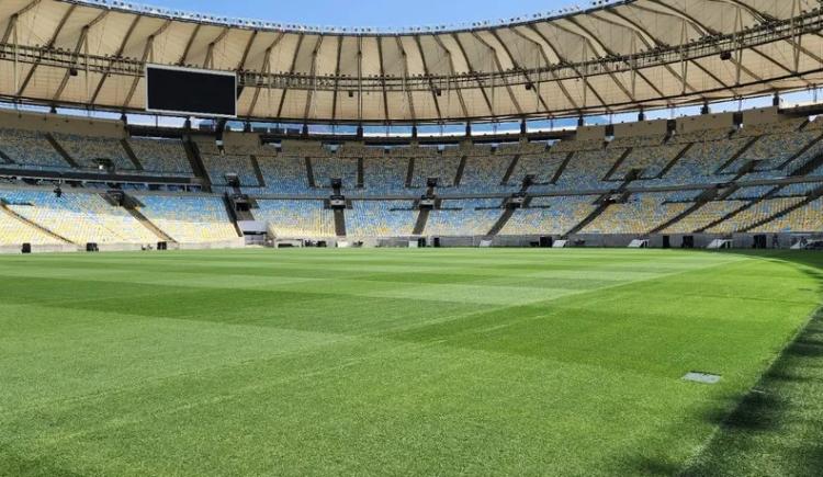 Imagen de Así luce el césped del Maracaná a tres días de la Final