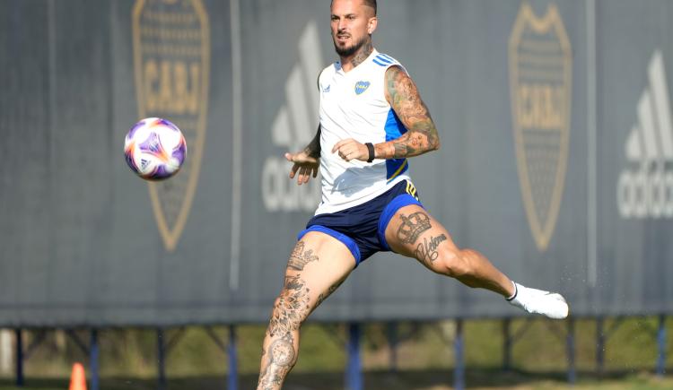 Imagen de Boca: Benedetto trabajó a la par de sus compañeros