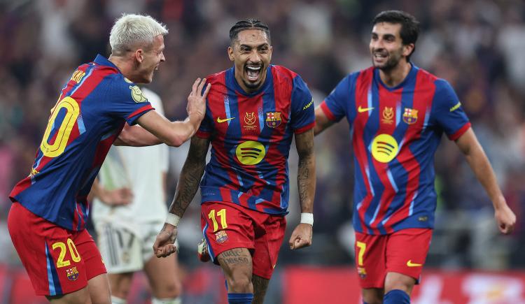 Imagen de Final de locos: Barcelona venció a Real Madrid y gritó campeón en la Supercopa de España