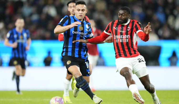 Imagen de El golazo de Lautaro Martínez no le alcanzó a Inter y Milan festejó en la Supercopa