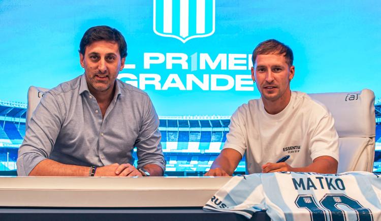 Imagen de Se terminó una de las novelas del verano: Racing oficializó a Miljevic